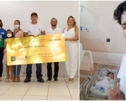 Homem ganha R$ 1 milhão em sorteio na mesma hora em que filho nasceu