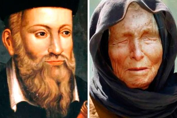 Nostradamus e Baba Vanga (Foto: Reprodução) 
