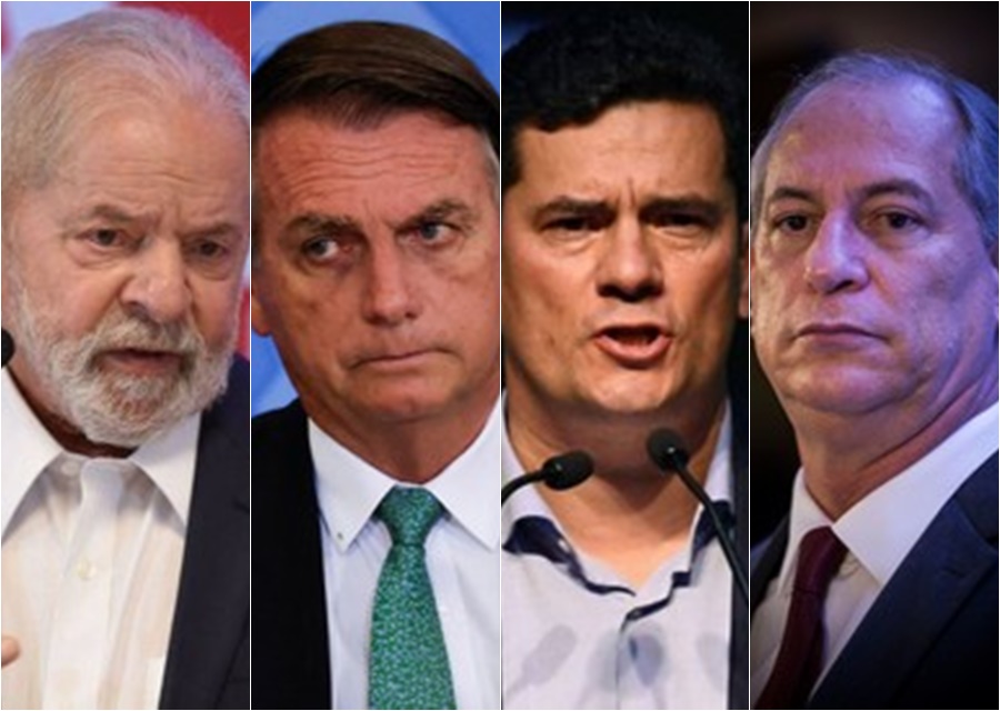 Lula tem 43%, Bolsonaro, 26%, Moro, 8%, e Ciro, 7%, diz pesquisa Ipespe - Foto: Reprodução