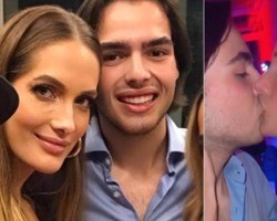 João Guilherme beija a namorada piauiense Schynaider ao celebrar 18 anos