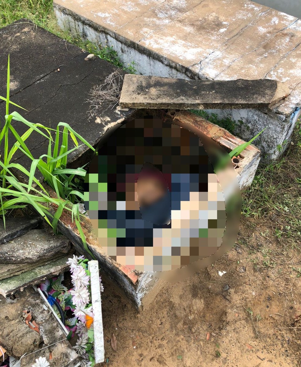 Homem é encontrado morto dentro de cova rosa - Foto: Divulgação/Polícia Civil