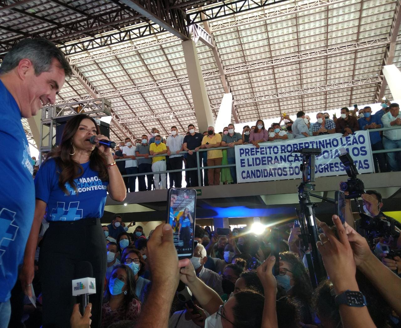 Iracema Portella discurssa e afirma que não foge à luta - Foto: Francy Teixeira/Portal MN