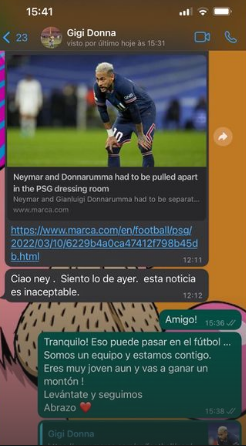 Neymar nega briga com Donnarumma após eliminação do PSG na Champions (Foto: Reprodução)