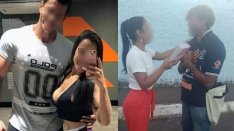 Mulher de personal encontrada fazendo sexo com homem em situação de rua já tinha entregado Bíblia para ele