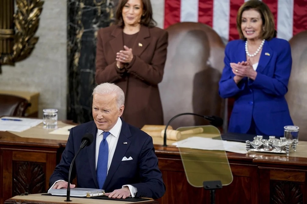 Joe Biden, endureceu o seu discurso contra Vladimir Putin Foto: Jabin Botsford/ Pool via AP 