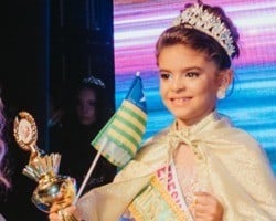 Piauiense Sofia Moraes, de 7 anos, vence o Mini Miss Brasil