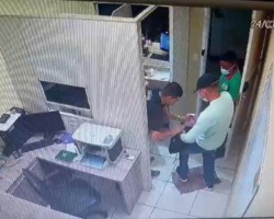 Vídeo mostra ação de bandido durante assalto a loja na Nova Ceasa; assista