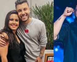 Viúva de Maurílio encontra Murilo Huff, ex de Marília, em show sertanejo