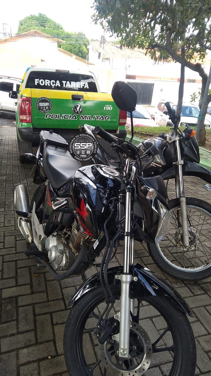Motocicletas foram apreendidas pela Força Tarefa (Foto: Divulgação)