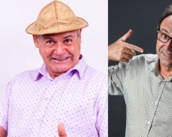 Humoristas Zé Lezin e Dirceu Andrade se apresentam neste sábado (30)