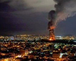 Incêndio atinge galpão da Companhia Siderúrgica Nacional no Rio de Janeiro
