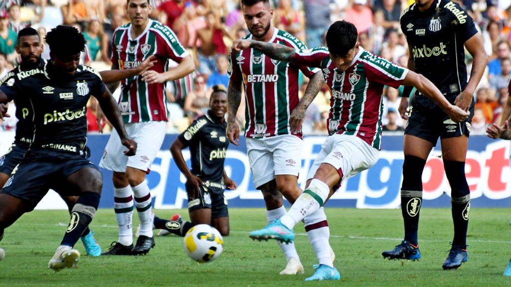 Santos segura empate com o Fluminense na abertura do Brasileirão (Foto: Mailson Santana)