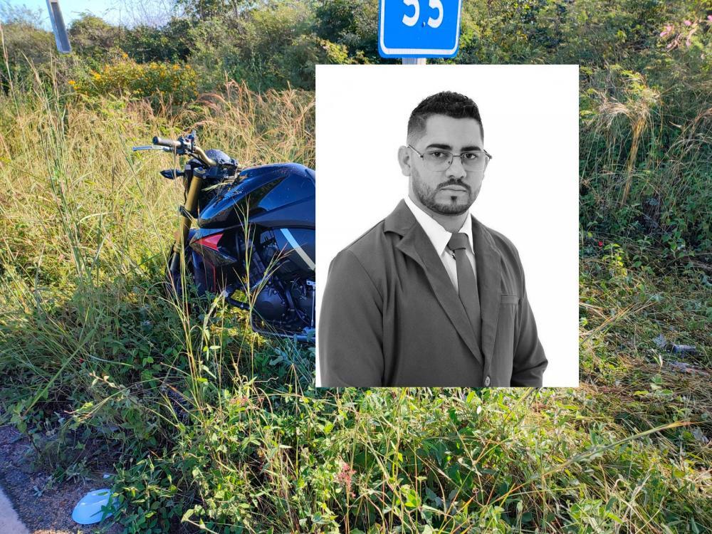 A vítima foi encontrada ao lado da sua motocicleta 