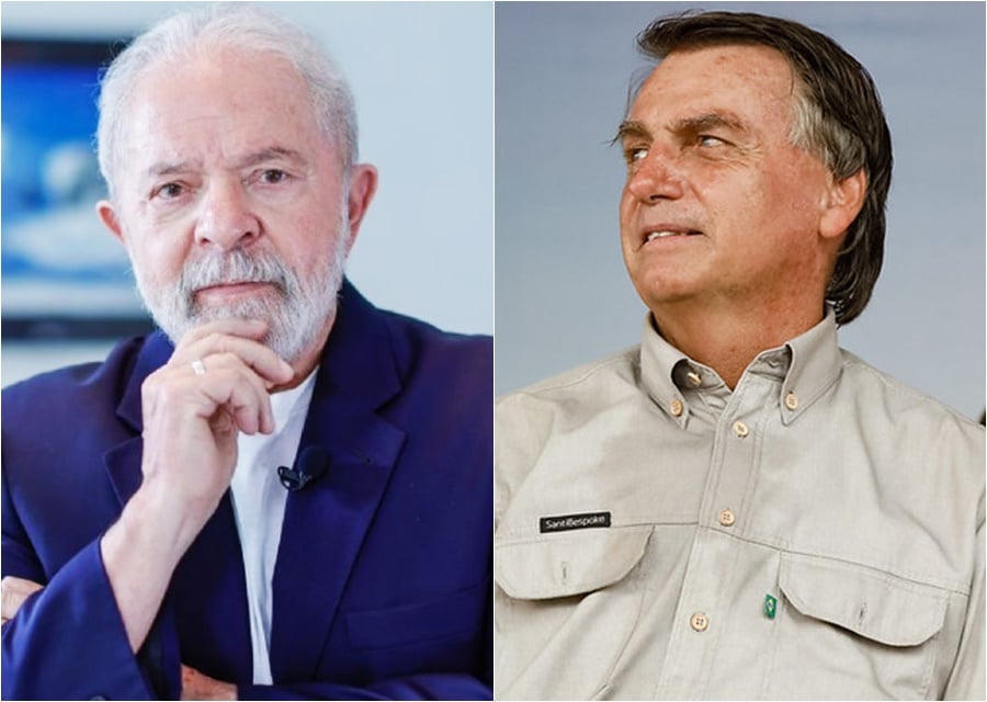 Pesquisa CNT: Lula lidera com 40,6% e Bolsonaro avança com 32% - Foto: Ricardo Stuckert e Planalto