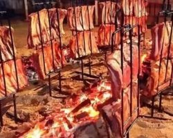 Cidade do Pará faz maior churrasco do mundo com 20 mil quilos de carne
