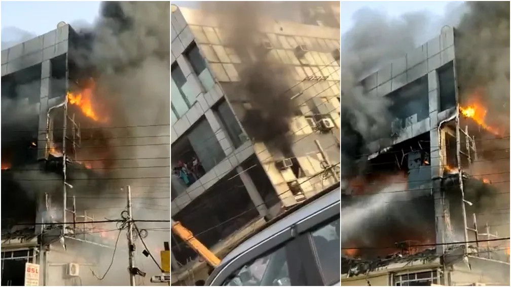 Incêndio em prédio comercial deixa 26 mortos na Índia Foto: Reprodução/Twitter/NBTDilli 