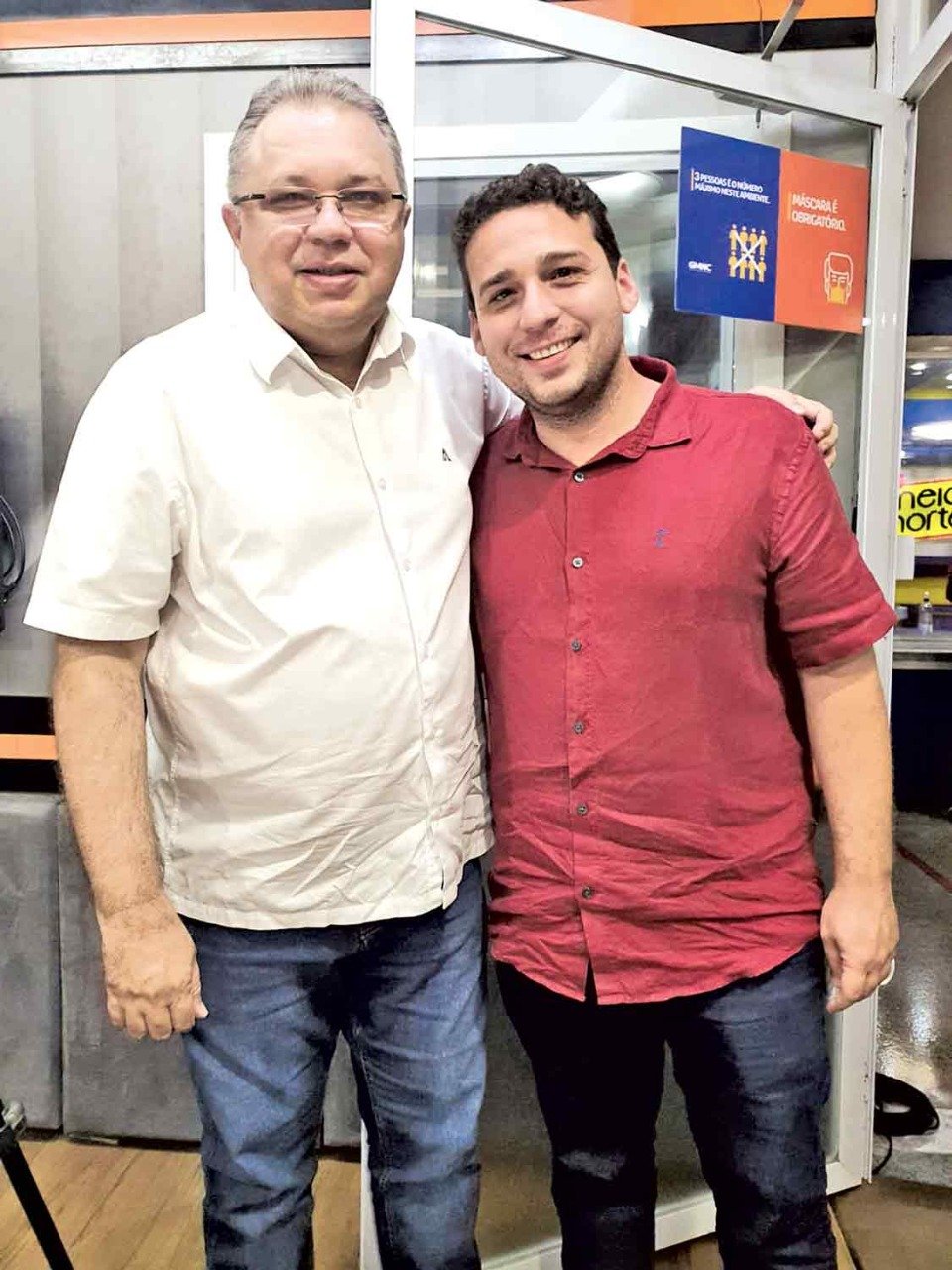 Florentino Neto com o vereador de Parnaíba David Soares, genro do ex-governador Zé Filho