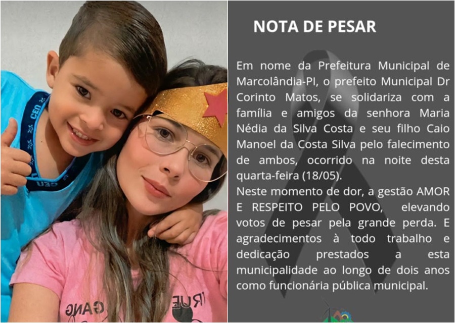 Mãe e filho morrem em colisão frontal entre carro e carreta no Piauí - Imagem 1