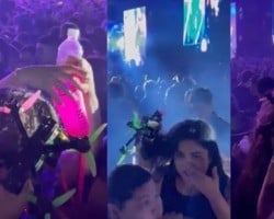 Drone cai em cima de mulher durante show de Luan Santana; vídeo