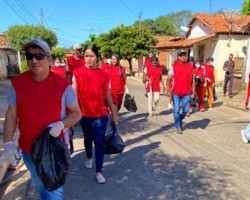 Mutirão da limpeza contra a dengue é realizado em Passagem Franca do Piauí