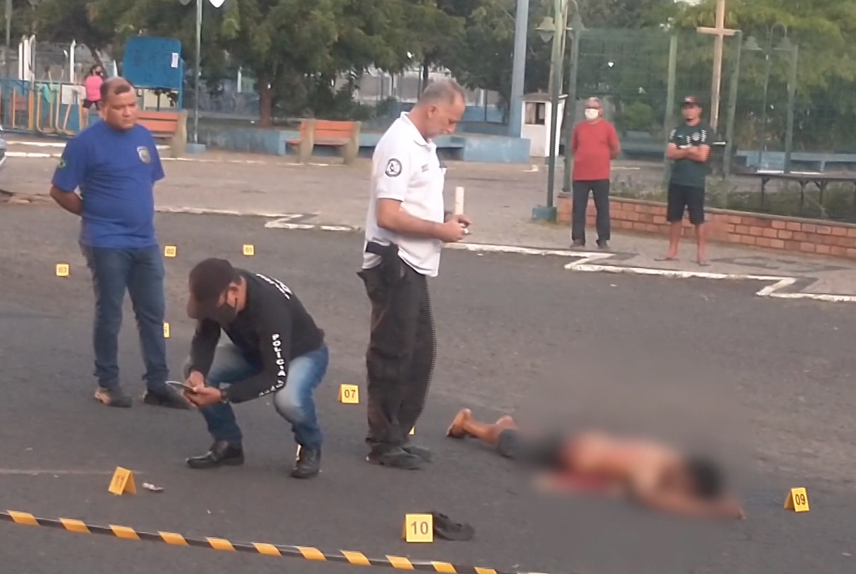 Per?cia realizou os primeiros levantamentos no local - Foto: Reprodu??o/Bom Dia Meio Norte
