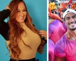 Apaixonada, mãe de Neymar viaja com muso fitness que conheceu no carnaval