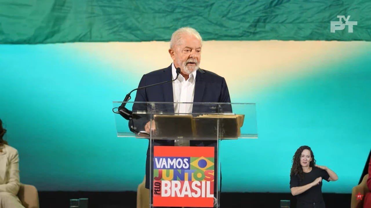Lula indica que Bolsonaro faz uma política de ódio (Foto: Reprodução)