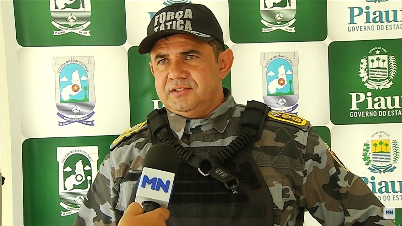  tenente-coronel Galvão, diretor de inteligência da PM-PI (Foto: Rede Meio Norte)