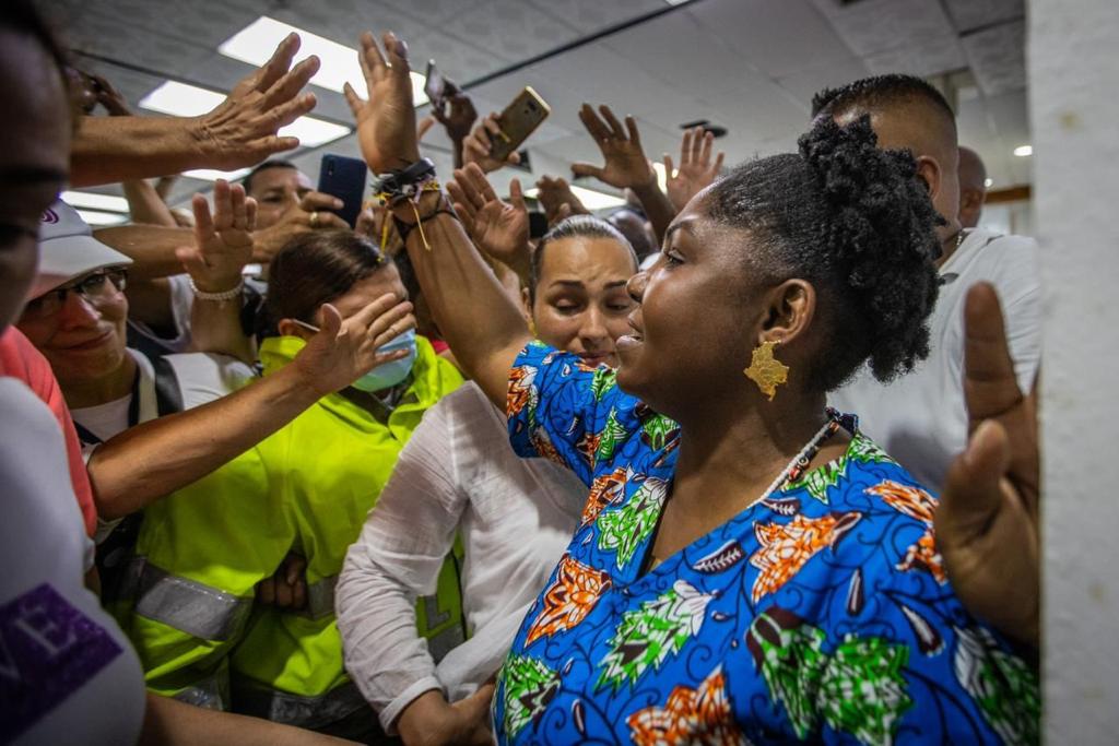 Francia Marquez é a primeira negra vice-presidente da Colômbia (Foto: Reprodução/Twitter)