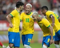 Com dois gols de Neymar, Brasil goleia a Coreia do Sul por 5 a 1