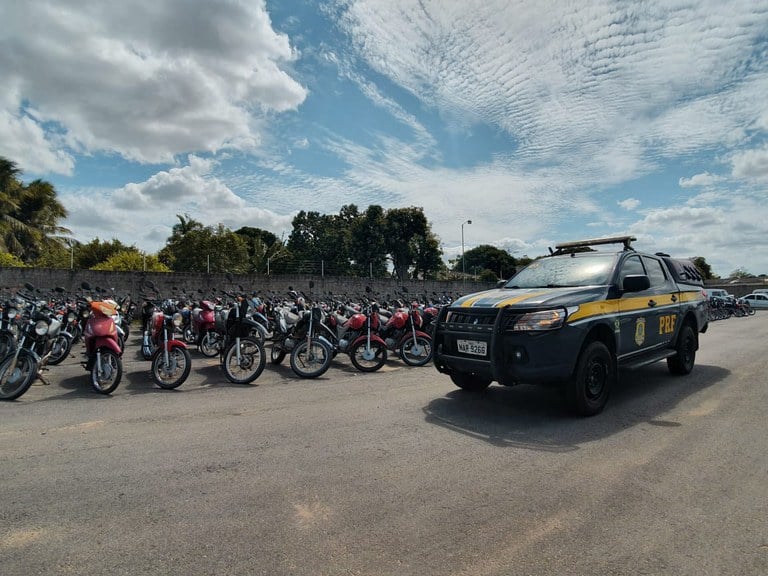Motos e carros retidos no Piauí vão à leilão na próxima sexta-feira (24) | FOTO: Divulgação/PRF