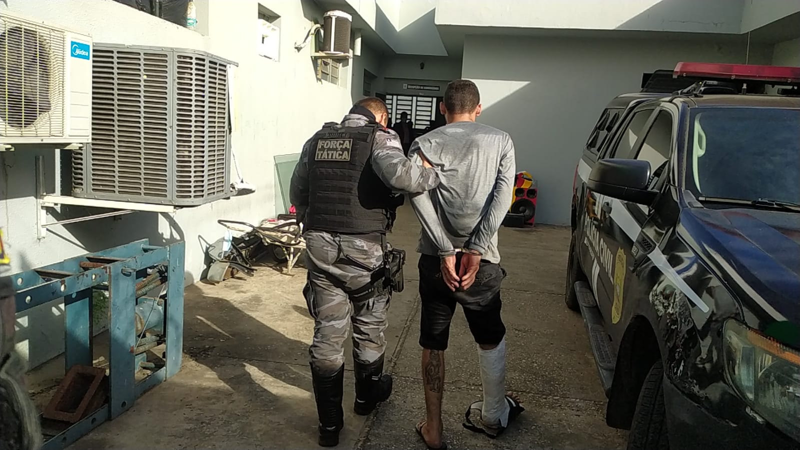 Quatro pessoas são presas durante ação da Polícia Militar em José de Freitas - Foto: Ivan Lima