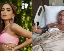 Pai de Anitta é internado com Covid-19 após AVC e câncer no pulmão 
