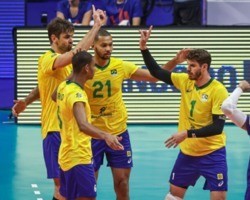Brasil volta a vencer na Liga das Nações de vôlei em partida contra Sérvia