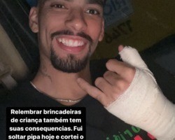 Lucas Paquetá passará por cirurgia após cortar o dedo empinando pipa no Rio