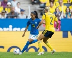 Seleção Brasileira feminina perde para Suécia em amistoso preparatório