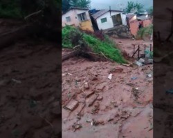 Chuvas em Alagoas: rio transborda, mulher morre e BRs são interditadas 
