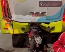 Morre motociclista que colidiu em traseira de ônibus coletivo no Maranhão