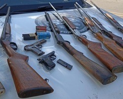 Força Tarefa apreende arsenal de armas e prende dois homens em Campo Maior