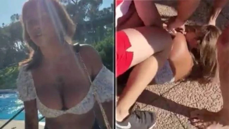 Brasileira faz topless e é expulsa à força de clube de golfe - Foto: Reprodução/iG