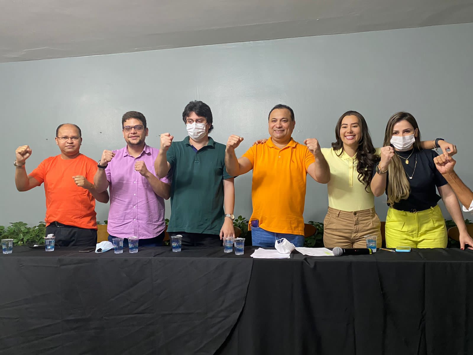 Evaldo Gomes e alidados do Solidariedade