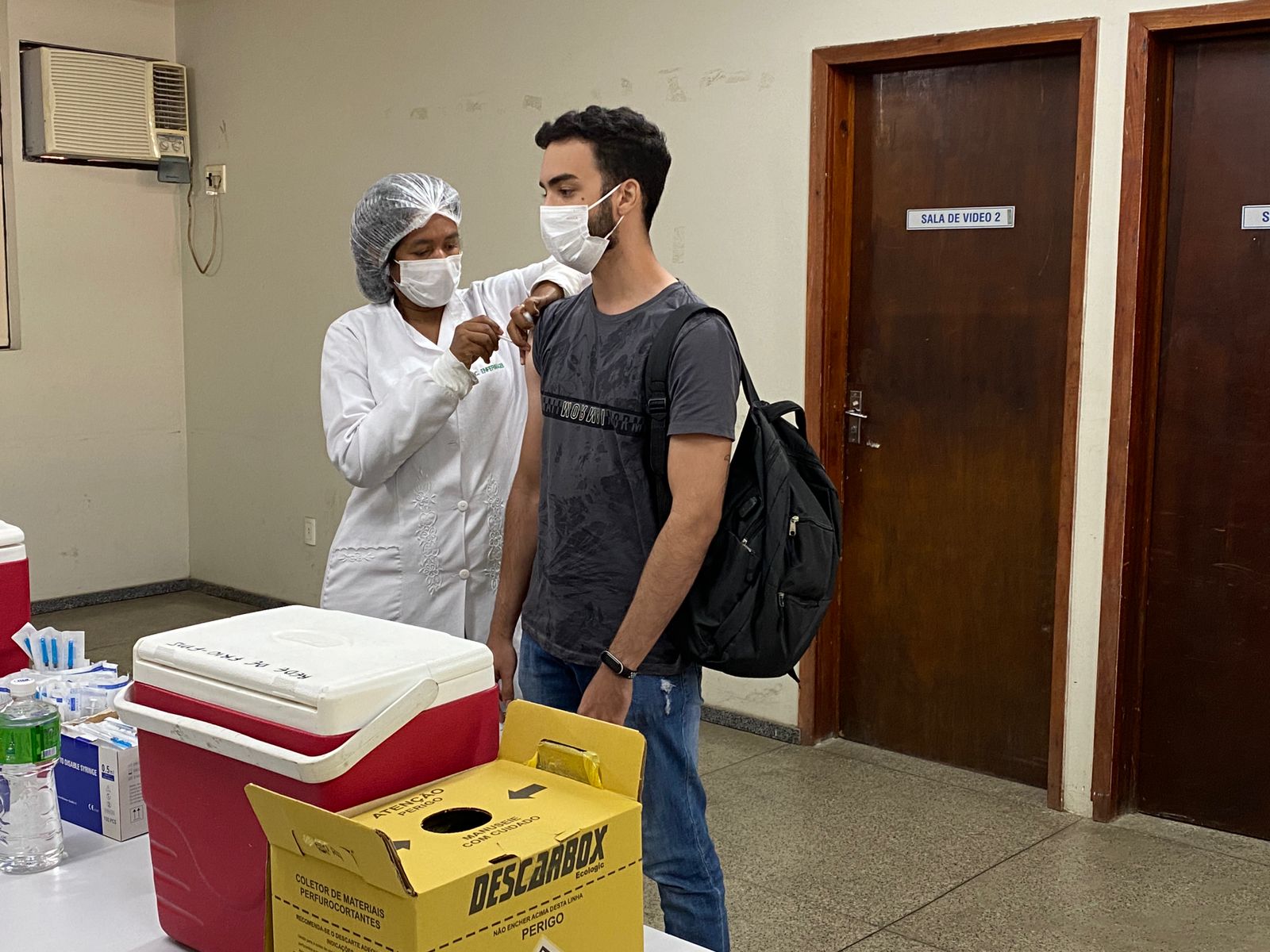 Posto de vacinação contra covid-19 da UFPI inicia atendimento em Teresina (Foto: Divulgação)