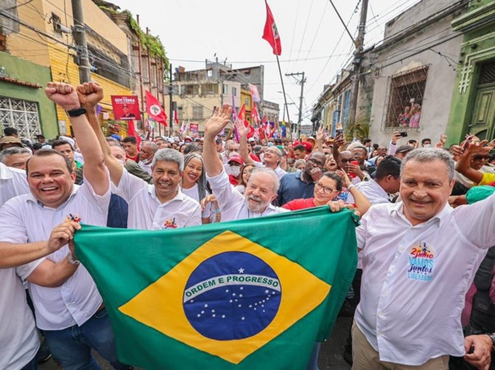 Lula participou de um ato com seus eleitores na Arena Fonte Nova - Foto: Reprodução/Twitter