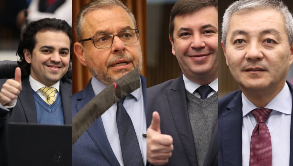 Luiz Fernando Guerra (União), Ricardo Arruda (PL), Delegado Fernando (Rep) e Coronel Lee (PSD). foram cassados Foto: ALEP / Divulgação. 