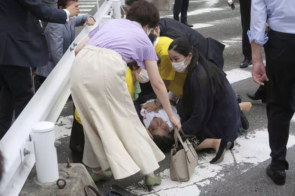 Ex-premiê Shizo Abe morre após ser baleado no Japão - Foto: Kyodo