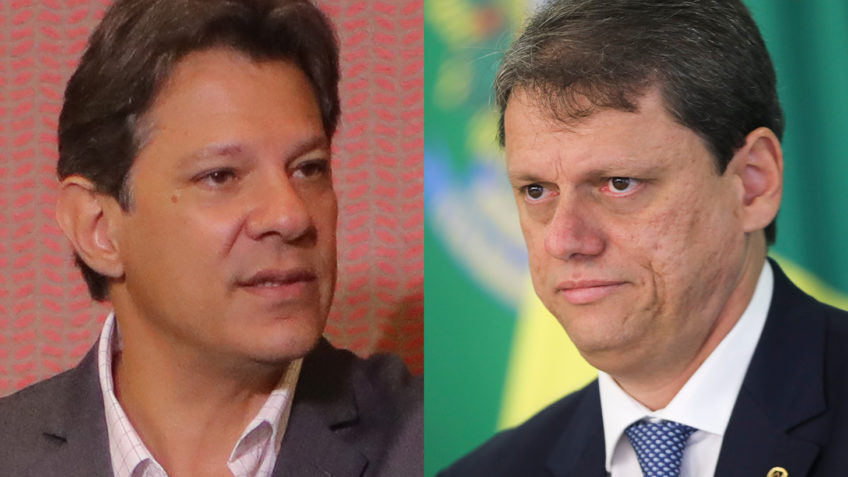 Haddad e ex-ministro Tarcísio disputam governo de São Paulo (Divulgação)