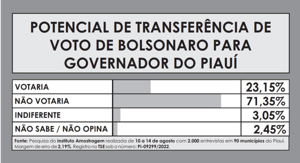 Amostragem divulga pesquisa de intenção de voto para Presidente no Piauí - Imagem 3
