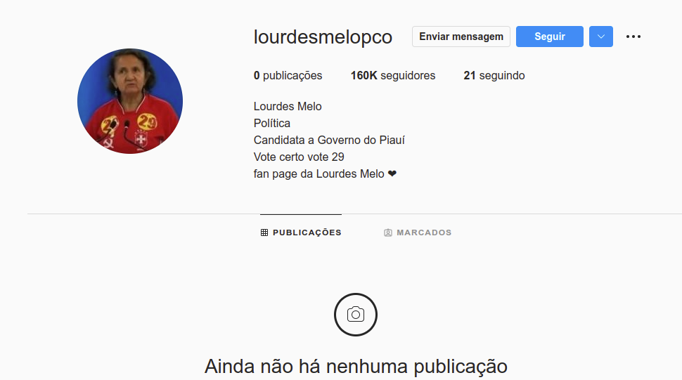 Lourdes Melo viraliza nas redes sociais e perfil atinge 160 mil seguidores - Imagem 1