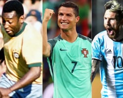 Pelé, Cristiano ou Messi? Quem é o maior artilheiro na história do futebol