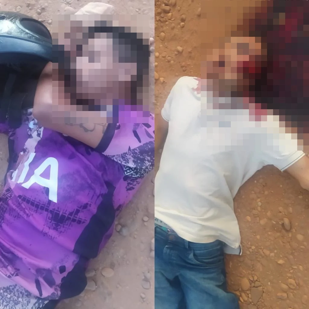 Corpos encontrados na zona Sul de Teresina (Foto: Reprodução/ WhatsApp)